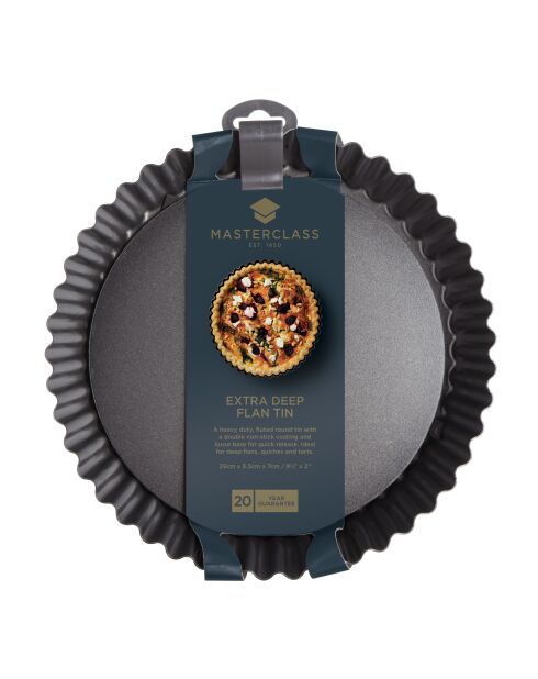 Moule à flan MC HB antiadhésif Noir - 25x25x5,50cm