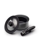 Ensemble de 3 casseroles antiadhésives MC SPS Grises