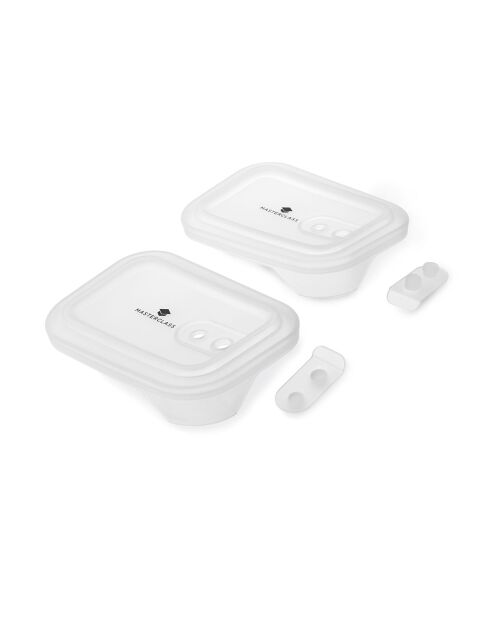 3 Couvercles de rechange MC SS magasin blancs