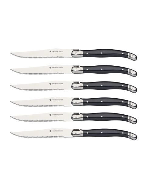 Ensemble de couteauxà steak MC DE LUXE Noirs