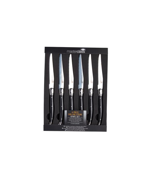 Ensemble de couteauxà steak MC DE LUXE Noirs