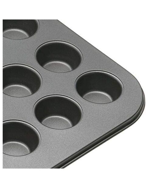 Moule à tartelettes MC HB MINI antiadhésif Gris - 26,50x34,60x2,40cm