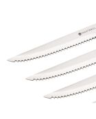 Ensemble de couteauxà steak MC en acier inoxydable Noirs