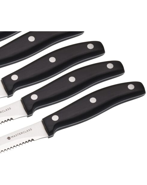 Ensemble de couteauxà steak MC en acier inoxydable Noirs