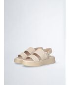 Sandales Amber en cuir écrues