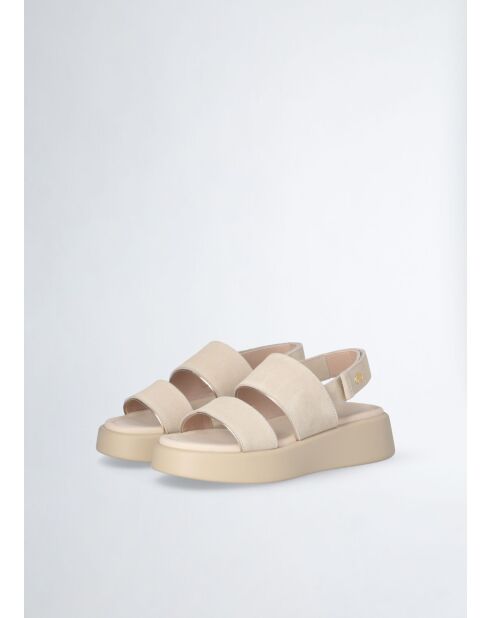 Sandales Amber en cuir écrues