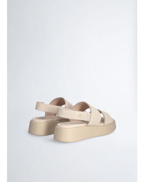 Sandales Amber en cuir écrues