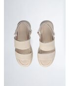 Sandales Amber en cuir écrues