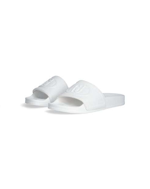 Sandales plates Kos blanc cassé