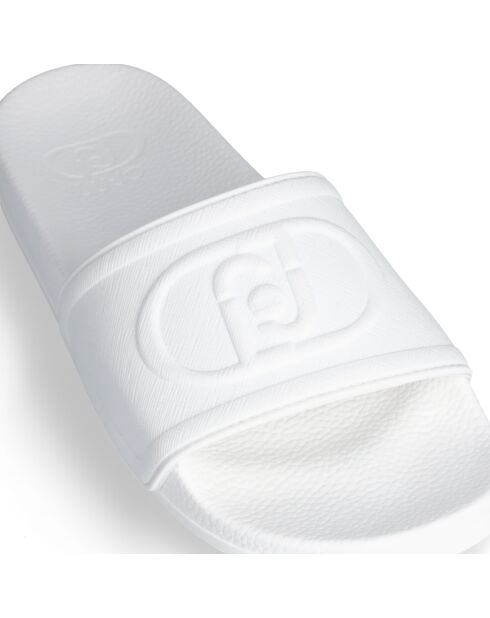 Sandales plates Kos blanc cassé