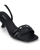 Sandales à talon en Cuir Sidney noires