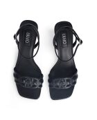 Sandales à talon en Cuir Sidney noires