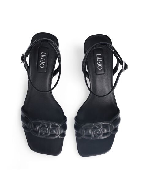 Sandales à talon en Cuir Sidney noires