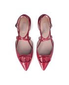 Sandales à talon en Cuir Viola rouges