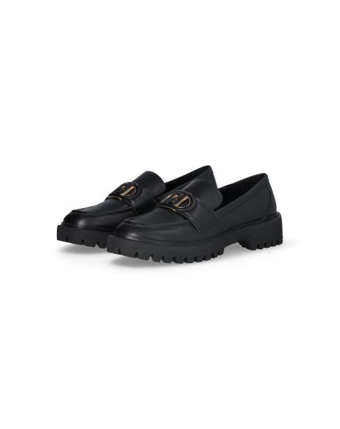 Mocassins Cora en cuir noirs