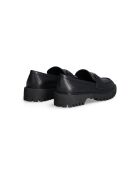 Mocassins Cora en cuir noirs