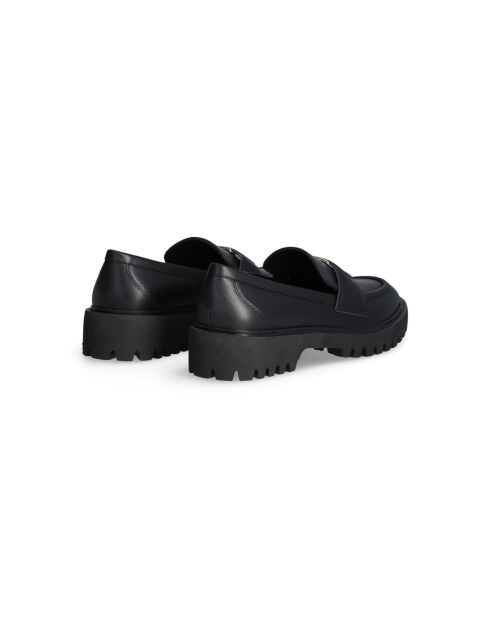 Mocassins Cora en cuir noirs