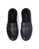 Mocassins Cora en cuir noirs