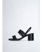 Sandales à talon en Cuir Sofi noires