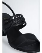 Sandales à talon en Cuir Sofi noires