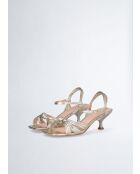 Sandales à talon Sidney or clair