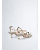 Sandales à talon Sidney or clair