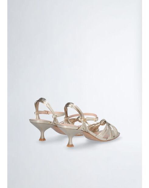 Sandales à talon Sidney or clair