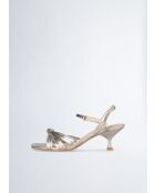 Sandales à talon Sidney or clair