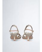 Sandales à talon Sidney or clair