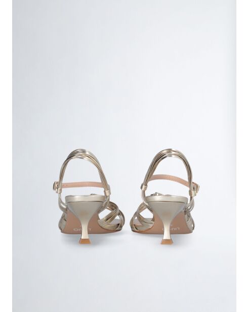 Sandales à talon Sidney or clair