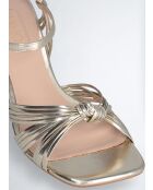 Sandales à talon Sidney or clair