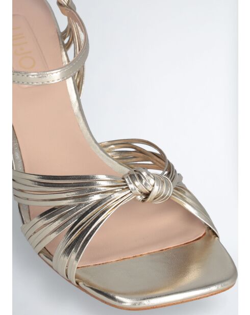 Sandales à talon Sidney or clair