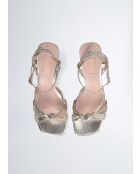 Sandales à talon Sidney or clair