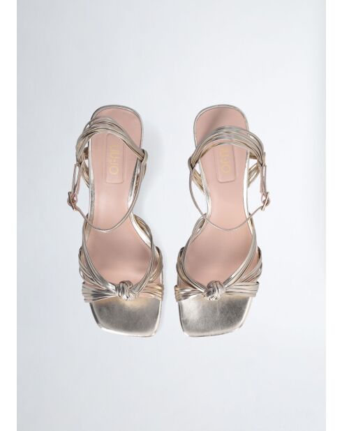 Sandales à talon Sidney or clair