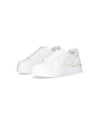 Hübsche Sneakers aus cremefarbenem Leder