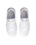 Hübsche Sneakers aus cremefarbenem Leder