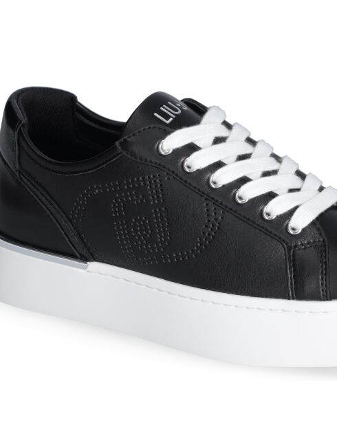 Baskets Pretty en cuir noires