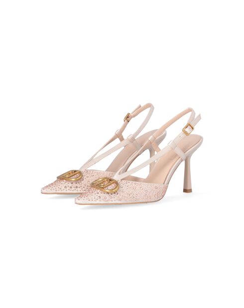 Sandales à talon Sabry poudre