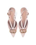 Sandales à talon Sabry poudre