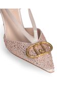 Sandales à talon Sabry poudre