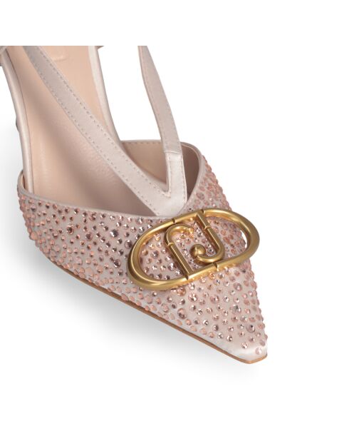 Sandales à talon Sabry poudre