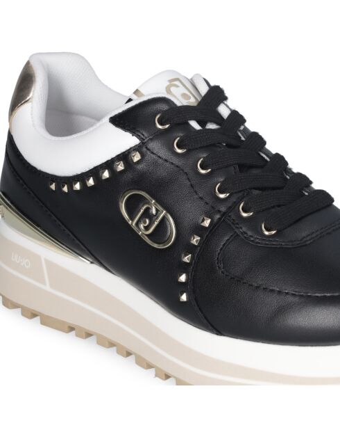 Baskets Maxi en cuir noires