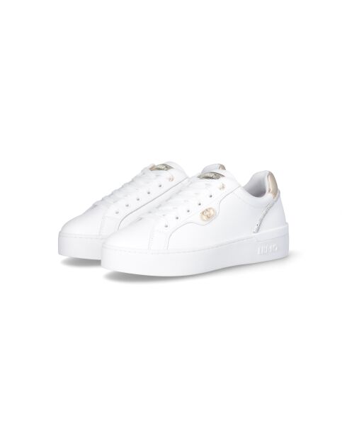 Baskets en Cuir Silvia blanches