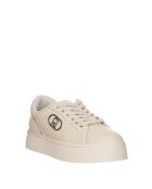 Baskets Pretty en cuir ivoire