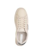 Baskets Pretty en cuir ivoire