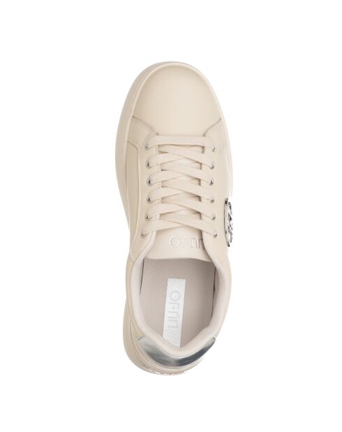 Baskets Pretty en cuir ivoire