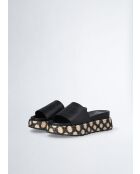 Sandales plates Frida noire