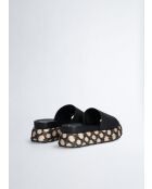 Sandales plates Frida noire