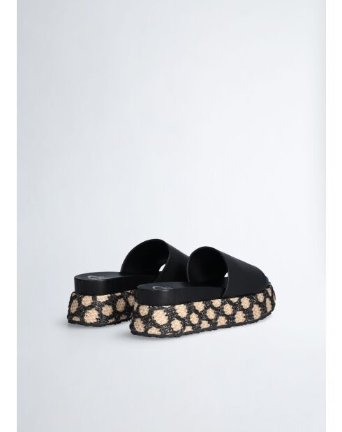 Sandales plates Frida noire