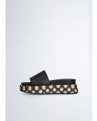 Sandales plates Frida noire